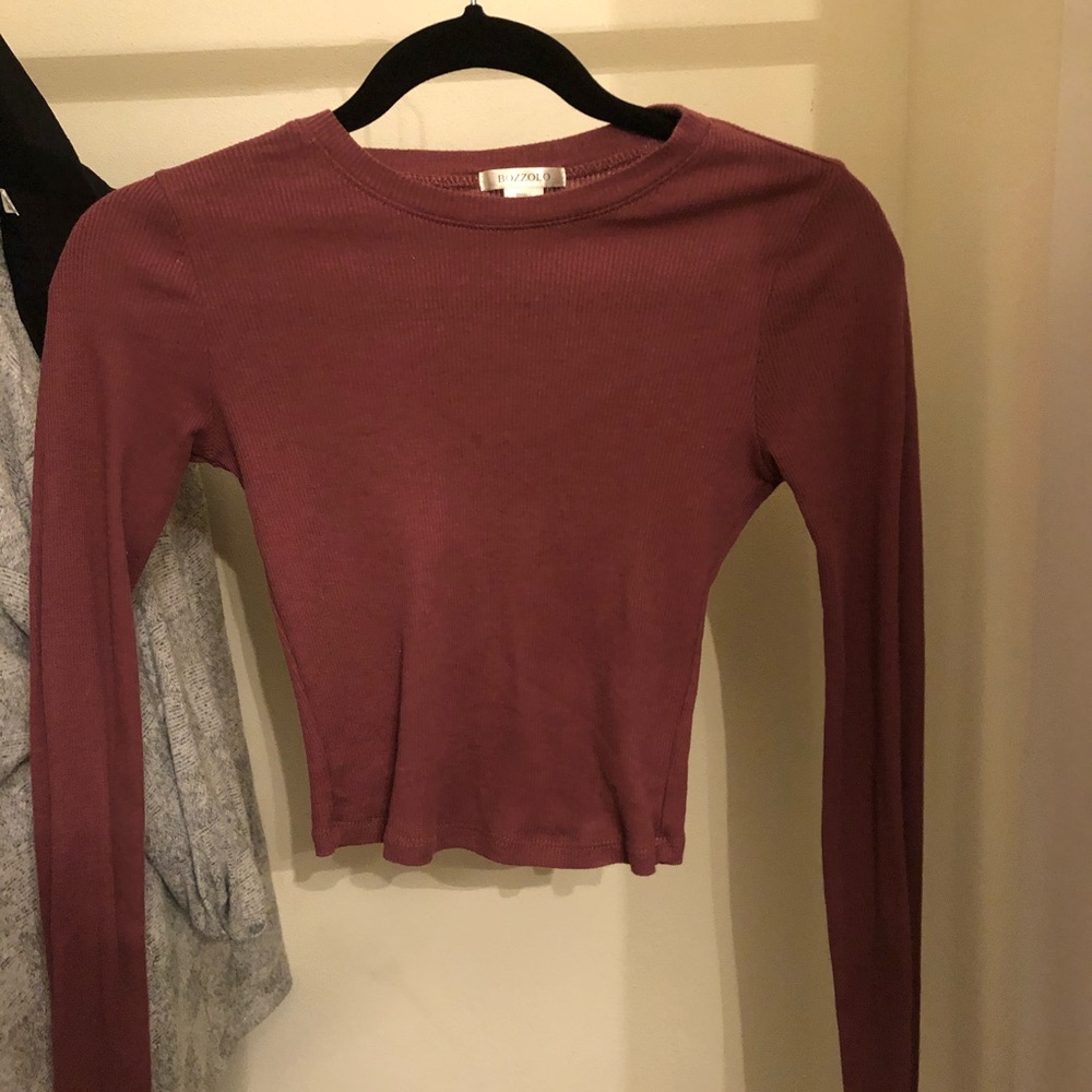 Pink Cropped Long sleeve